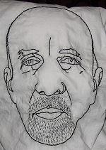 (click for larger version) Philip Lee by Cally_Trench: Embroidery on cotton pillowcase